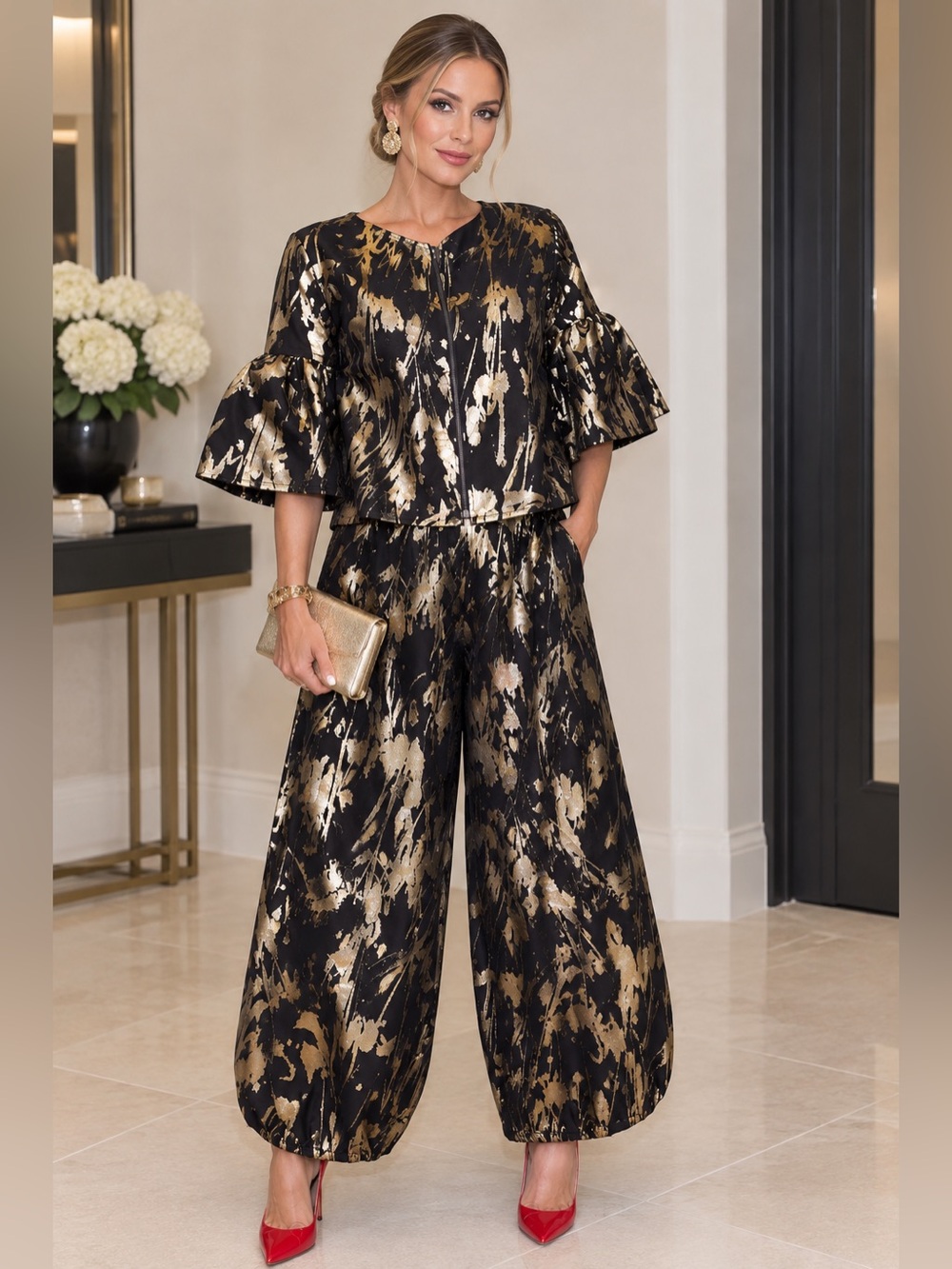 Bryn Walker Relax Fit 2-Piece Matching Set "Two-way zipper Made in USA